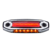6 Red LED Light (Clearance/Marker) With 6 Amber LED Side Ditch Light
