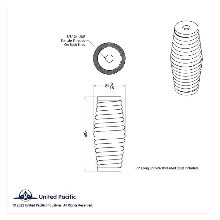 Super Heavy Duty Chrome Antenna Spring