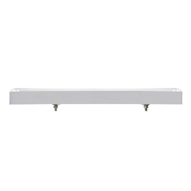 24 LED Dual Function 12" GloLight Bar With Bezel - Amber LED/Clear Lens