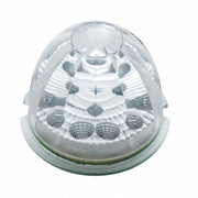 Fog Light Cover With 17 Amber LED Reflector Watermelon Lights For 2007-17 KW T660- Driver -Clear Lens