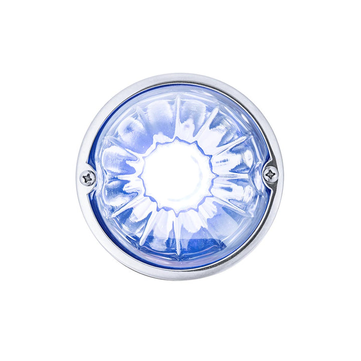 Glass Watermelon Light Kit With 4 LED Light-Blue LED/Clear Lens