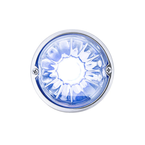 Glass Watermelon Light Kit With 4 LED Light-Blue LED/Clear Lens