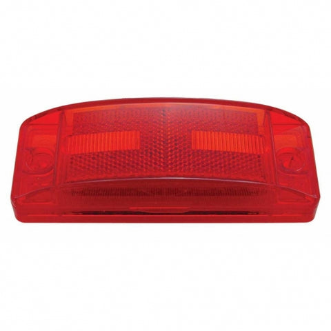 16 LED Rectangular Light (Clearance/Marker) With Reflex Lens - Red LED/Red Lens