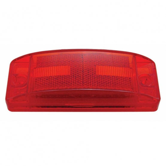 16 LED Rectangular Light (Clearance/Marker) With Reflex Lens - Red LED/Red Lens