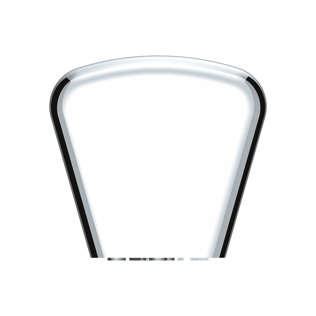 Chrome Plastic A/C &amp; Heater Slider Control Knob For Kenworth/Freightliner - Plain (Card Of 3)