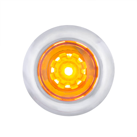 LED Dual Function ArcBlast 3/4" Mini Light (Clearance/Marker) - Amber LED/Amber Lens