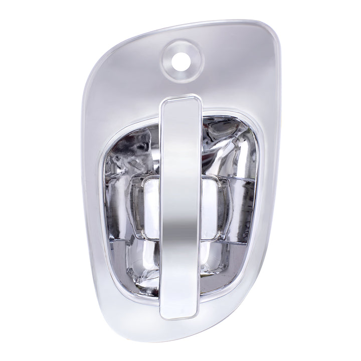 6 Amber LED Chrome Door Handle Cover for 2008-2017 Freightliner Cascadia - Driver