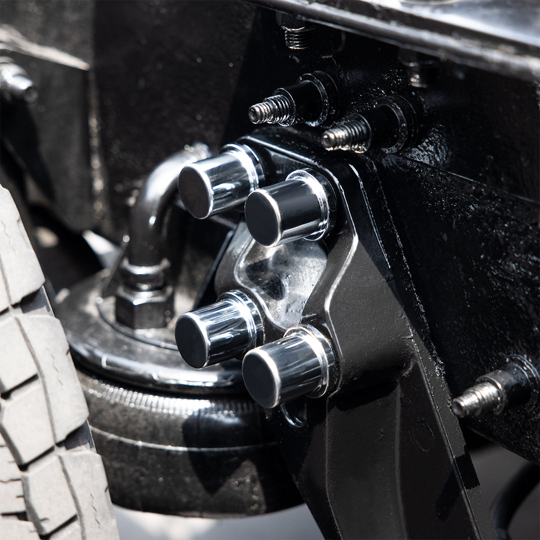 Chrome Plastic Huck Rivet/Nut Cover Set