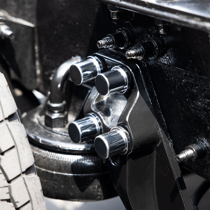 Chrome Plastic Huck Rivet/Nut Cover Set