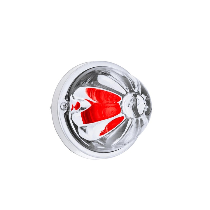 Glass Watermelon Light Kit With LED Light-Red LED/Clear Lens