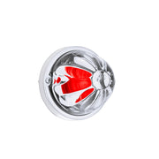 Glass Watermelon Light Kit With LED Light-Red LED/Clear Lens