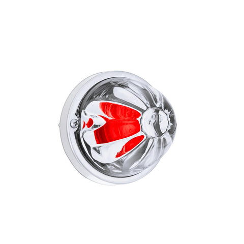 Glass Watermelon Light Kit With LED Light-Red LED/Clear Lens