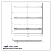 48" x 34-1/2" Aluminum Diamond Deck Plate