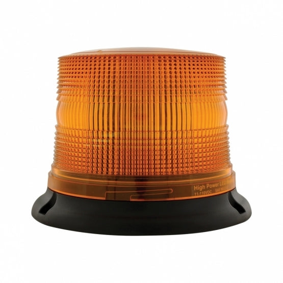 3 High Power LED 5" Round Beacon Light - Permanent Mount