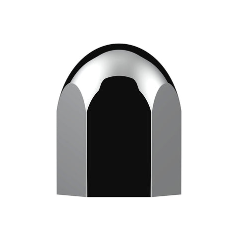 1-1/2" X 2-1/4" Chrome Plastic Standard Nut Covers - Push-On (Box Of 20 )