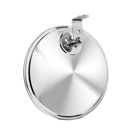 8-1/2" Chrome 320R Convex Mirror - Offset Mounting Stud