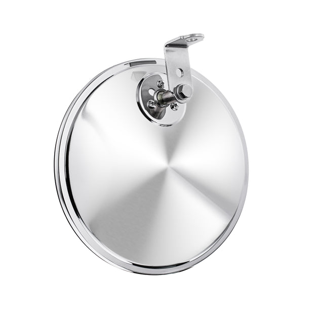 8-1/2" Chrome 320R Convex Mirror - Offset Mounting Stud