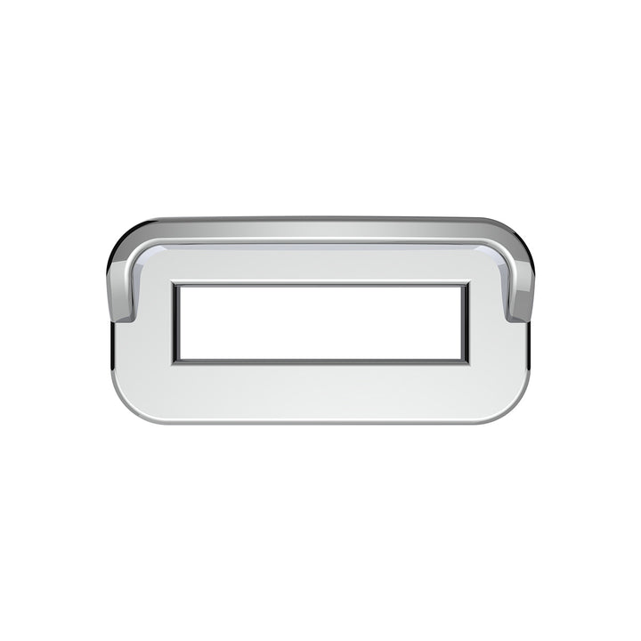 Chrome Plastic Toggle Switch Label Cover With Visor For 2002+ Peterbilt (Card Of 6)