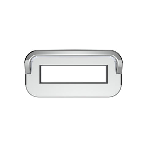 Chrome Plastic Toggle Switch Label Cover With Visor For 2002+ Peterbilt (Card Of 6)