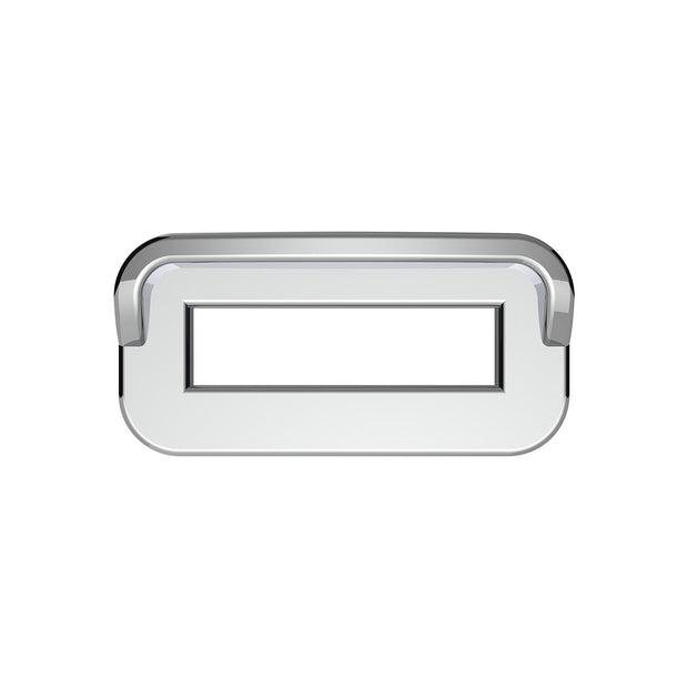 Chrome Plastic Toggle Switch Label Cover With Visor For 2002+ Peterbilt (Card Of 6)