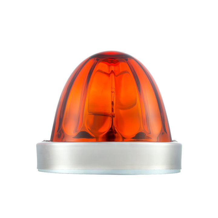 Glass Watermelon Flush Mount Kit - Dark Amber