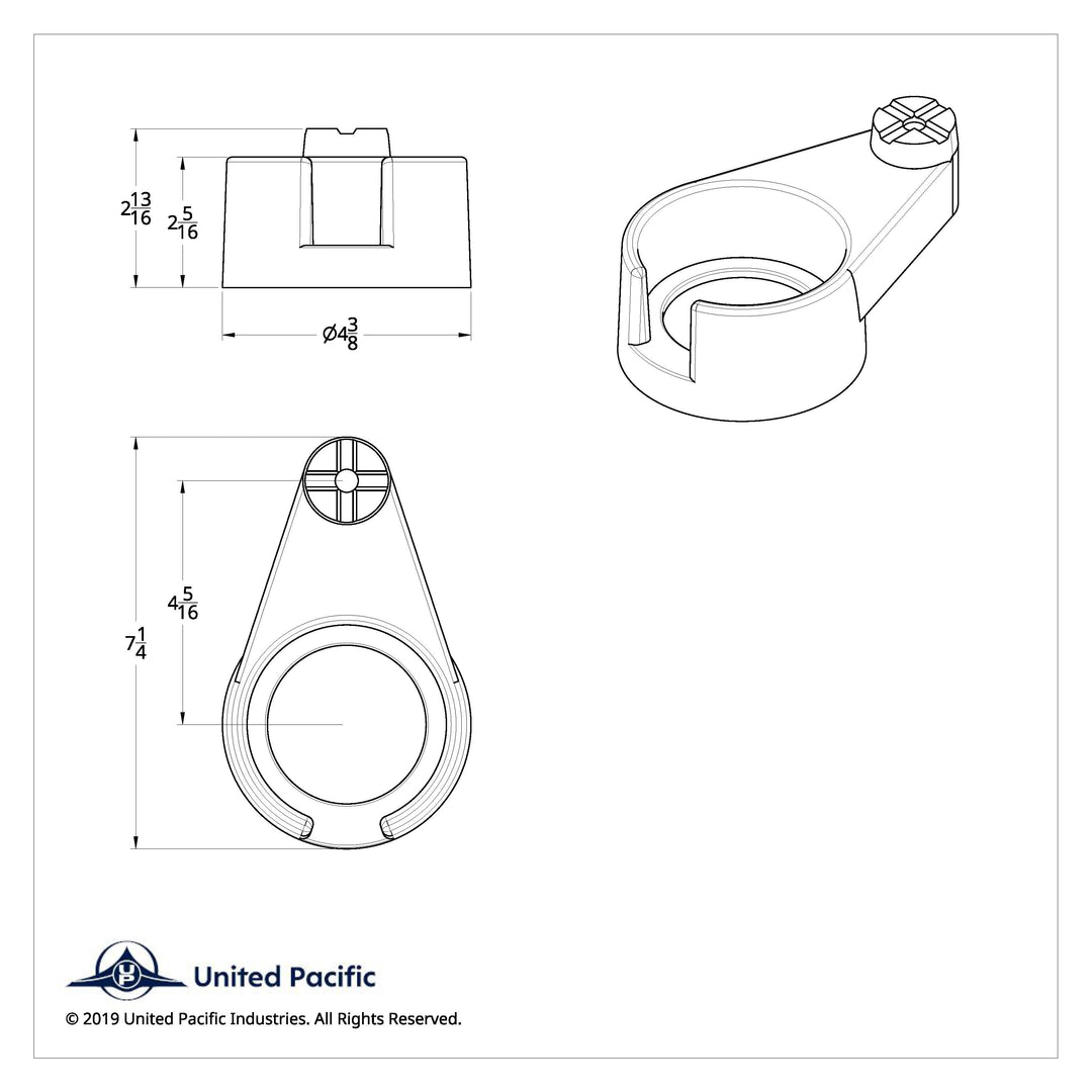 Chrome Plastic Cup Holder For 1986 &amp; Up Freightliner Classic &amp; FLD - Passenger