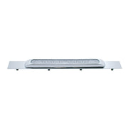 Chrome Top Mud Flap Plate With 11 LED 17" Light Bar & Bezel - Red LED/Clear Lens (Each)