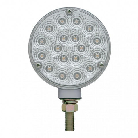 36 LED Reflector Double Face Turn Signal Light - Amber & Red LED/Clear Lens