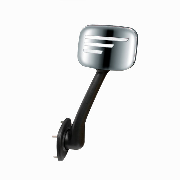 Chrome Hood Mirror Assembly With Sequential LED Turn Signal For 2008-2017 Freightliner Cascadia - Driver