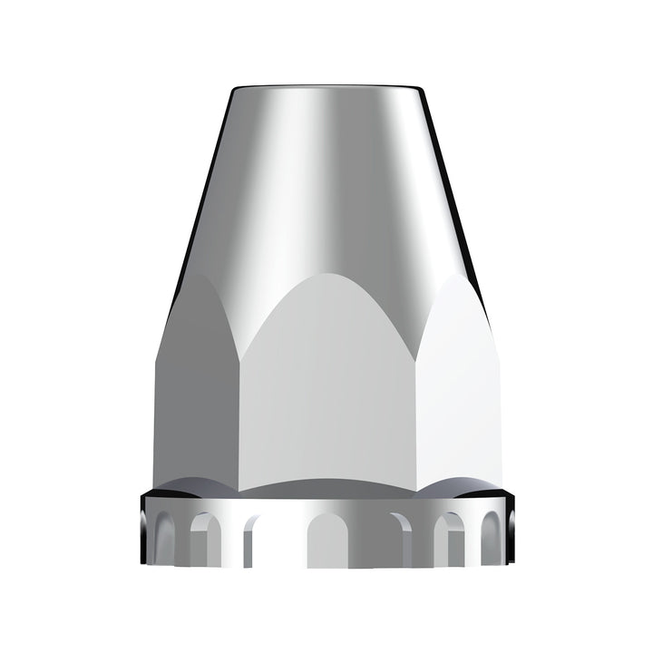 33mm X 2-3/4" Chrome Plastic Original Nut Covers - Thread-On (Box of 10)