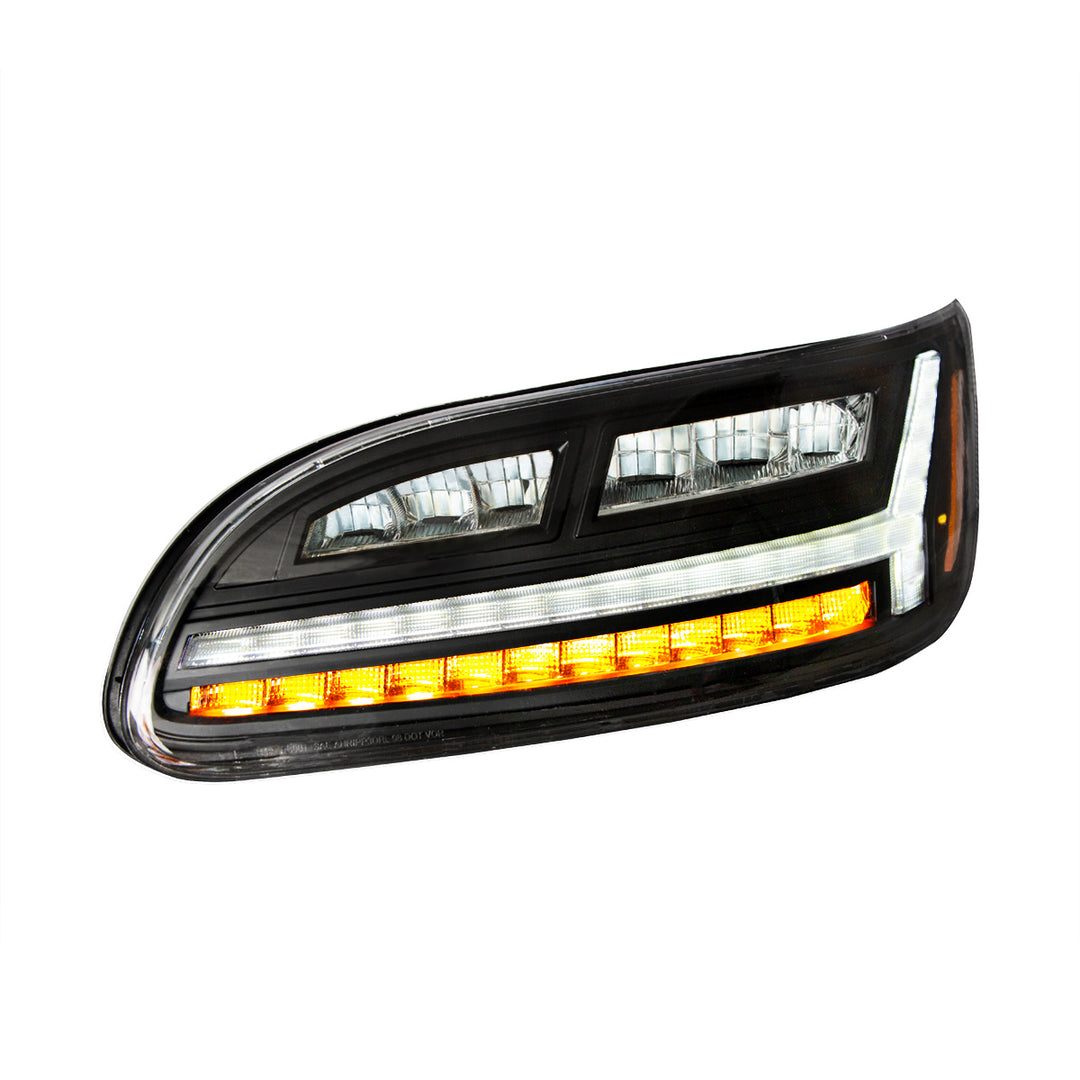 Blackout 6 LED Headlight For Peterbilt 386 (2006-2016) &amp; 387 (2000-2011)- Driver