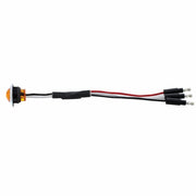 3 LED Dual Function 3/4" Mini Light With Bezel (Clearance/Marker) - Amber LED/Amber Lens