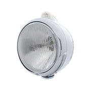 Chrome Guide 682-C Headlight H4 & Dual Mode LED Signal - Clear Lens