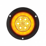 21 LED 4" Flange Mount GloLight (Turn Signal) - Amber LED/Amber Lens