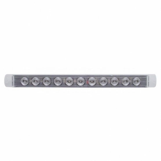 11 LED 17" Light Bar Only (Stop, Turn &amp; Tail) - Red LED/Clear Lens