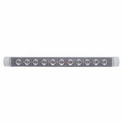 11 LED 17" Light Bar Only (Stop, Turn & Tail) - Red LED/Clear Lens