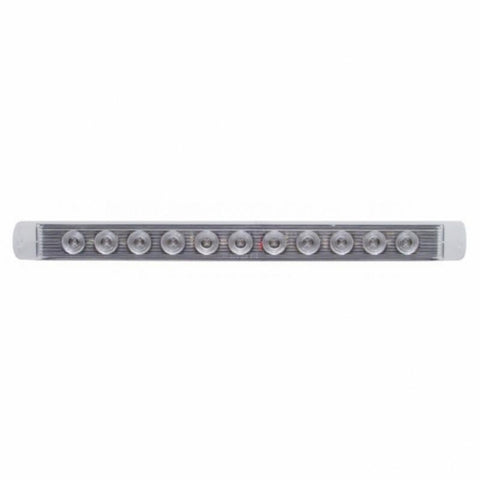 11 LED 17" Light Bar Only (Stop, Turn & Tail) - Red LED/Clear Lens