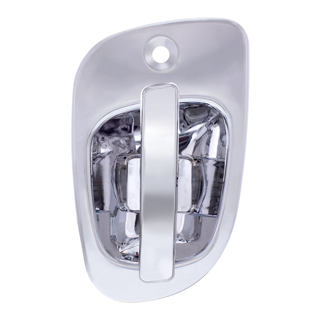 6 Red LED Chrome Door Handle Cover for Freightliner - Driver
