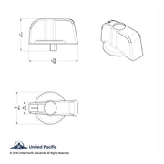 A/C Knob For Freightliner (Older Model) - Purple Crystal
