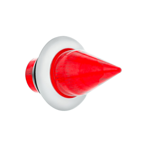 4 LED Dual Function 3/4" Mini Spike Light With SS Bezel (Clearance/Marker) - Red LED/Red Lens