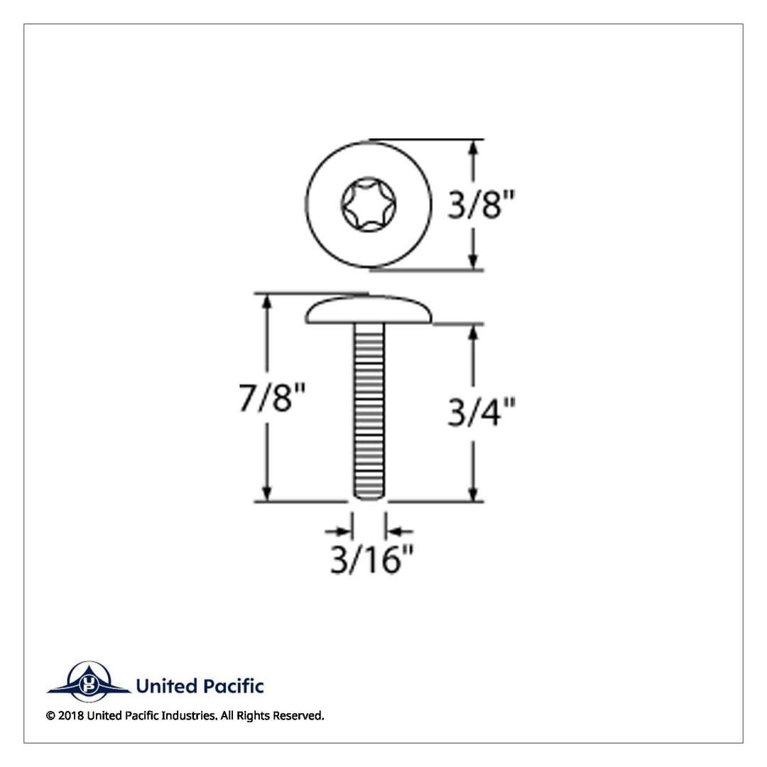 2001+ Peterbilt Dash Screw - OEM Style (6-Pack)