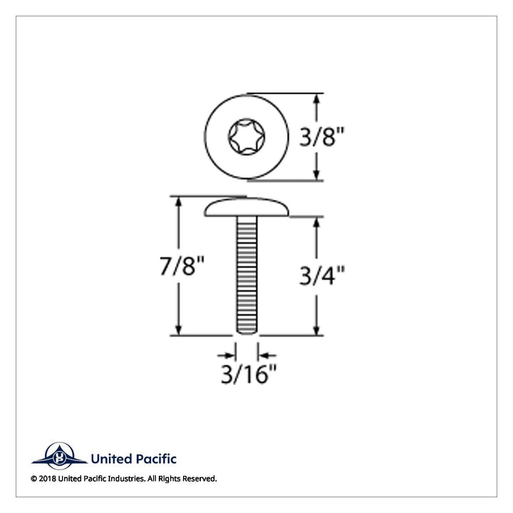 2001+ Peterbilt Dash Screw - OEM Style (6-Pack)