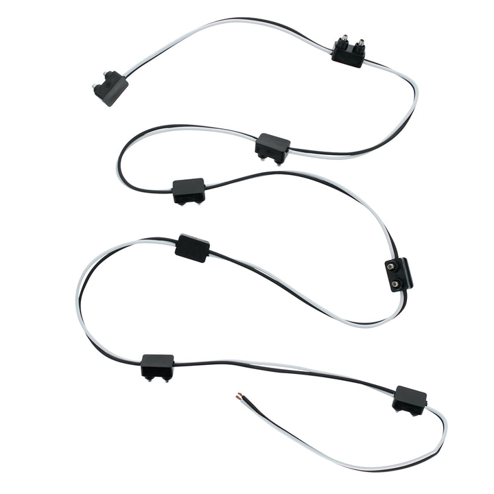 2-Prong Plug Wiring Harness With 6" Lead Between Plugs - 8 Plugs
