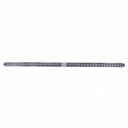 Dual 14 LED 12" Reflector Light Bars With Bezel - Amber LED/Clear Lens