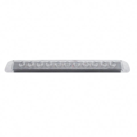11 LED 17" Light Bar Only (Stop, Turn & Tail) - Red LED/Clear Lens