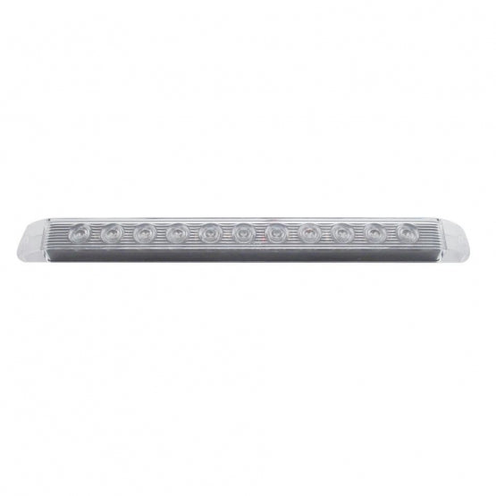 11 LED 17" Light Bar Only (Stop, Turn & Tail) - Red LED/Clear Lens