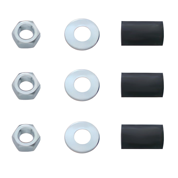4" X 24" Chrome Standard Bottom Mud Flap Plate - Welded Stud