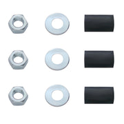 4" X 24" Chrome Standard Bottom Mud Flap Plate - Welded Stud
