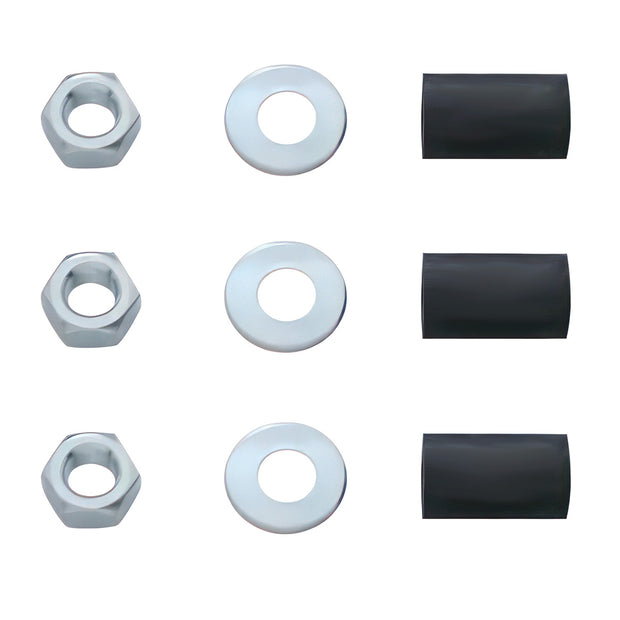 4" X 24" Chrome Standard Bottom Mud Flap Plate - Welded Stud