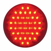 40 LED 4" Round Light (Stop, Turn & Tail) - Red LED/Red Lens